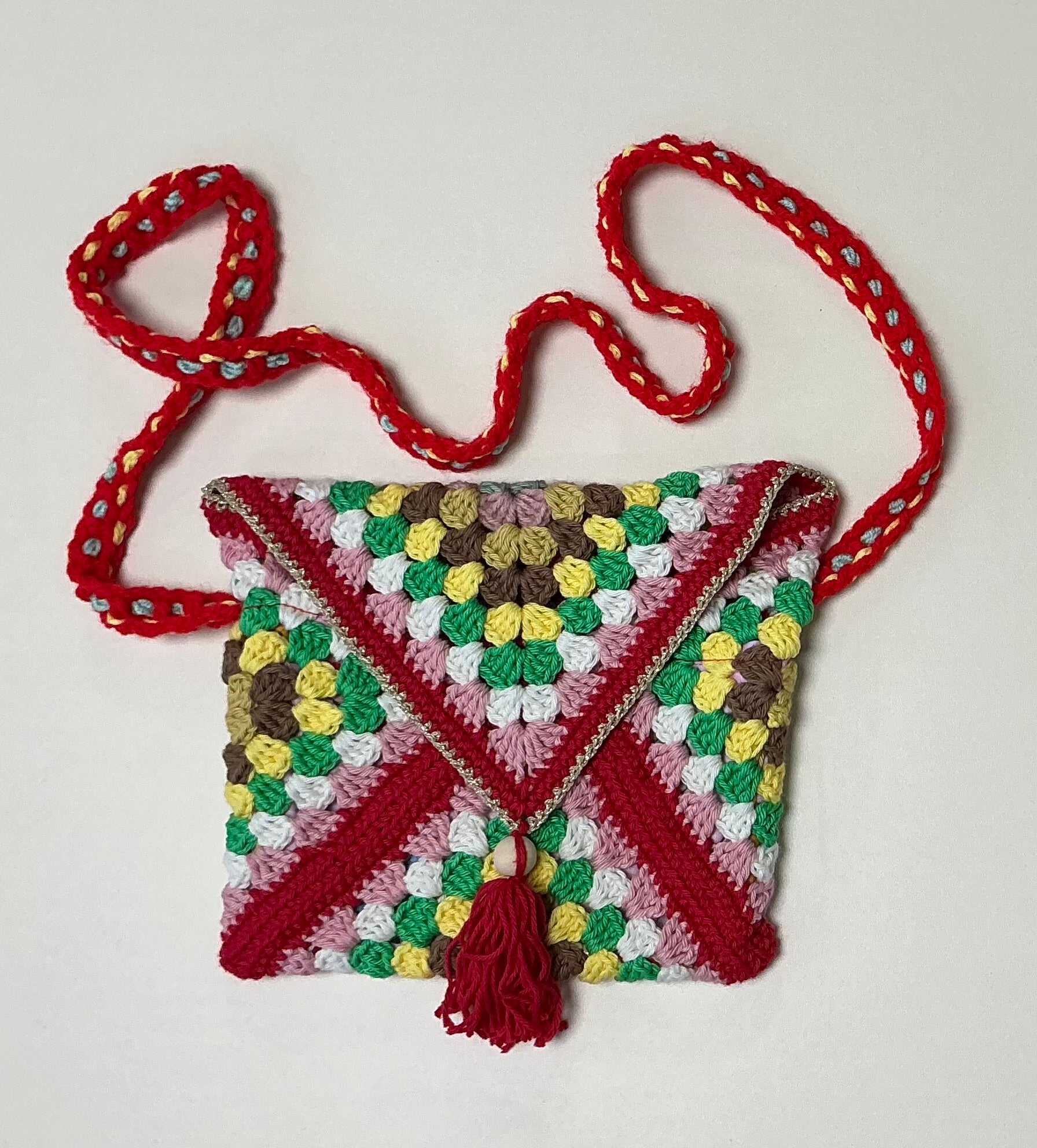 Mamani Multicolor Umhänge Taschen mit Klappe