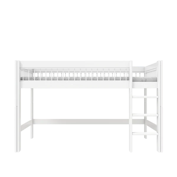 Halbhohes Bett mit Leiter – Breeze 128