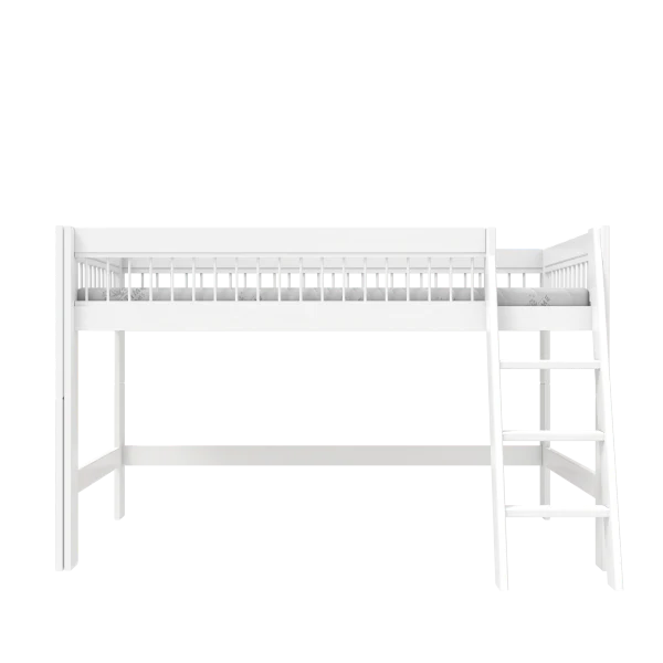 Halbhohes Bett mit Leiter – Breeze 128