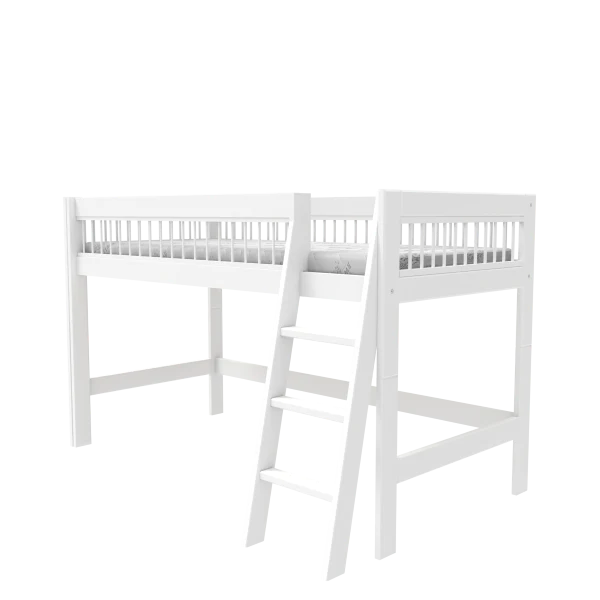 Halbhohes Bett mit Leiter – Breeze 128