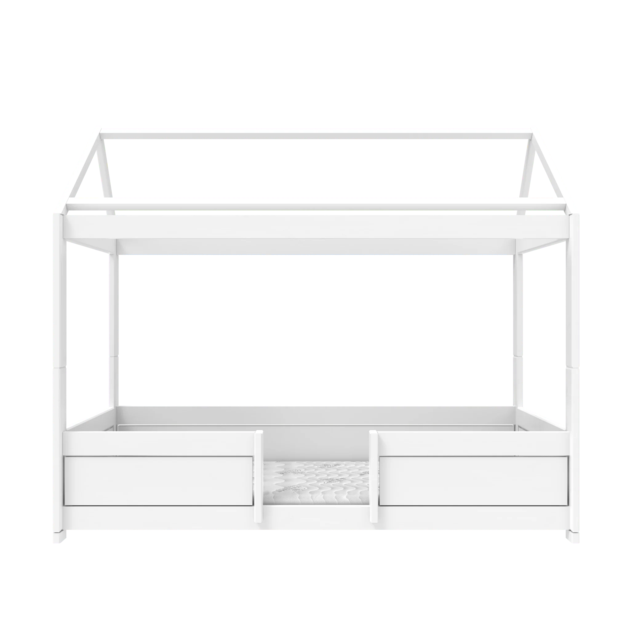 4-in-1 Hausbett Weiss