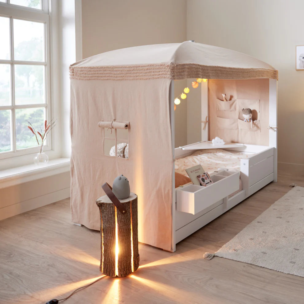 4-in-1 Himmelbett Weiss