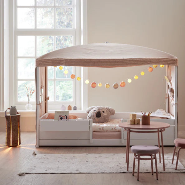 4-in-1 Himmelbett Weiss