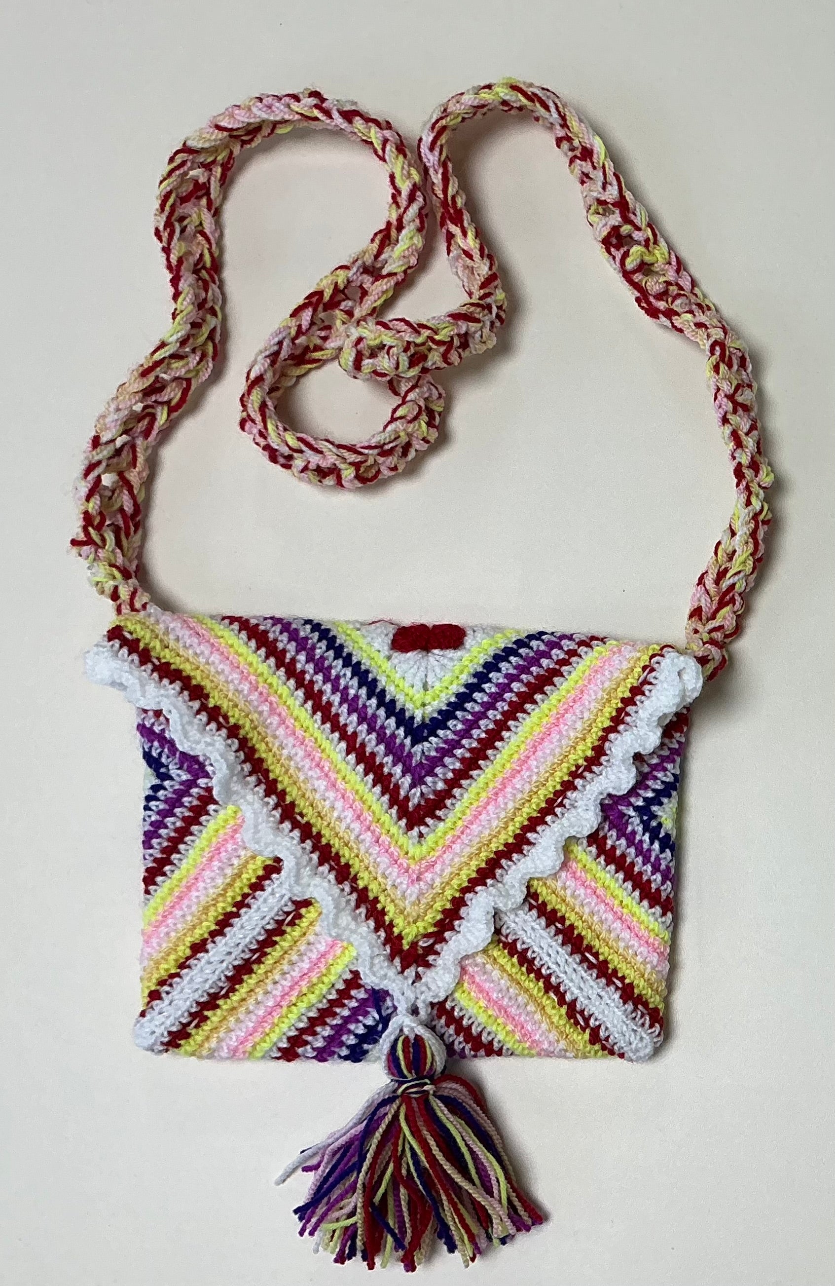 Mamani Multicolor Umhänge Taschen mit Klappe