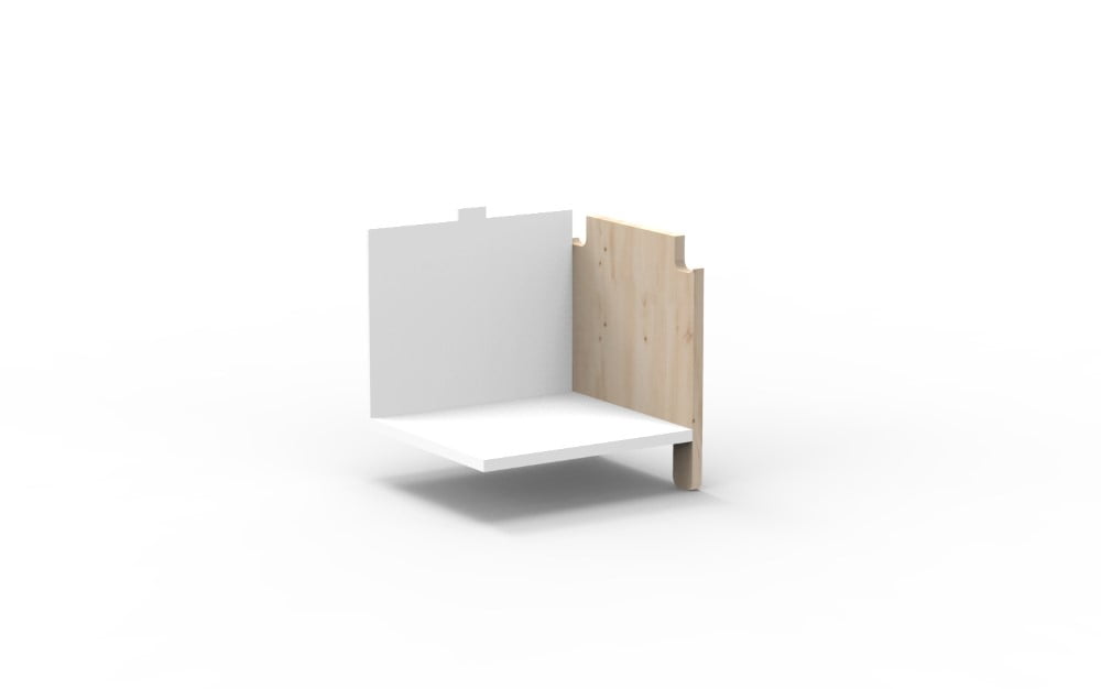 Mathy by Bols Asymetry vertikalen Verlängerung für Seitliche Verlängerung Regal