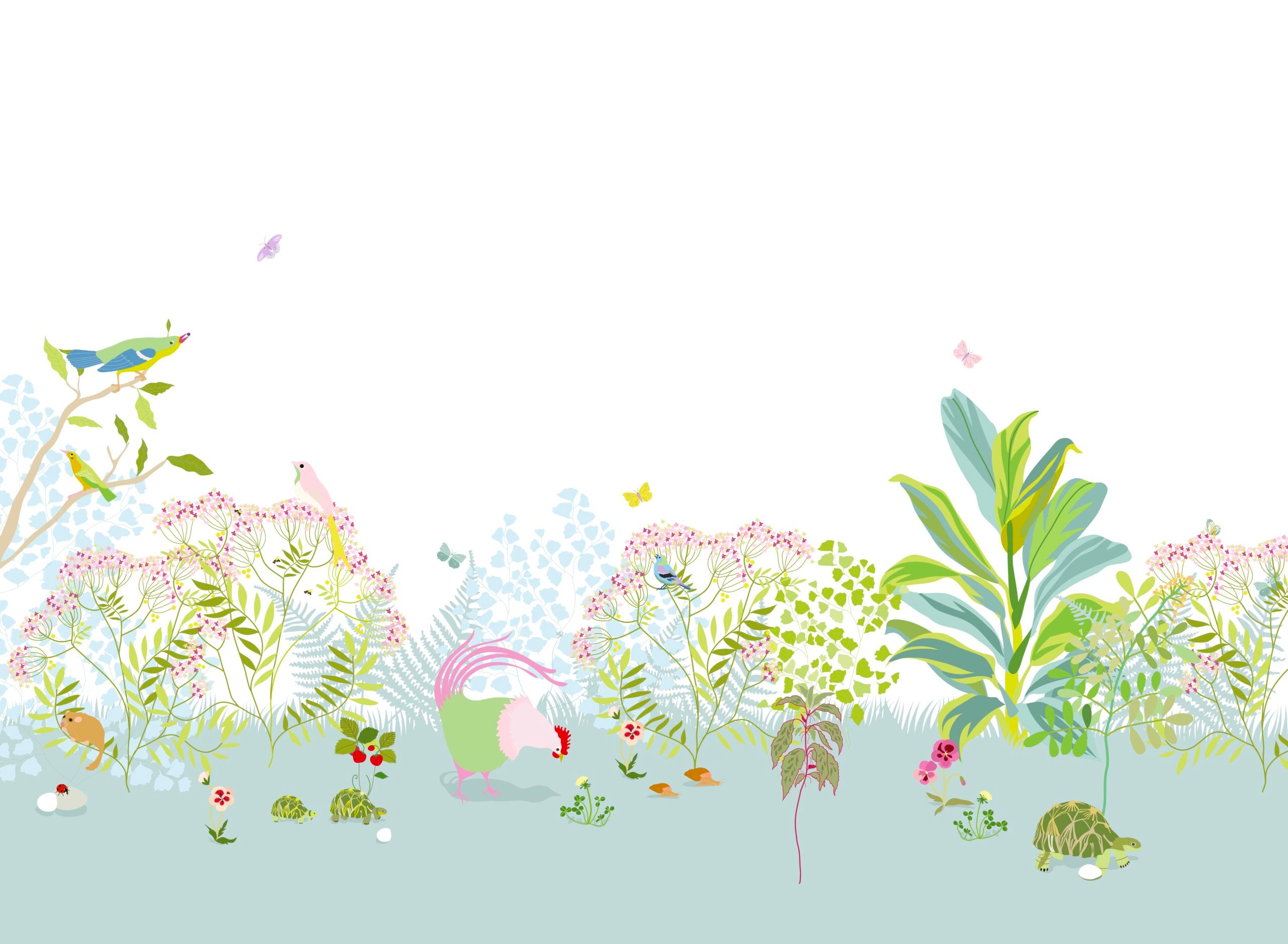 Little Cabari: Panoramatapete BOTANIQUE