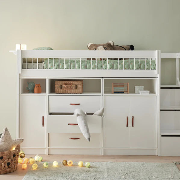 ALL-IN-ONE-Mittelhochbett mit Treppe, Breeze 152