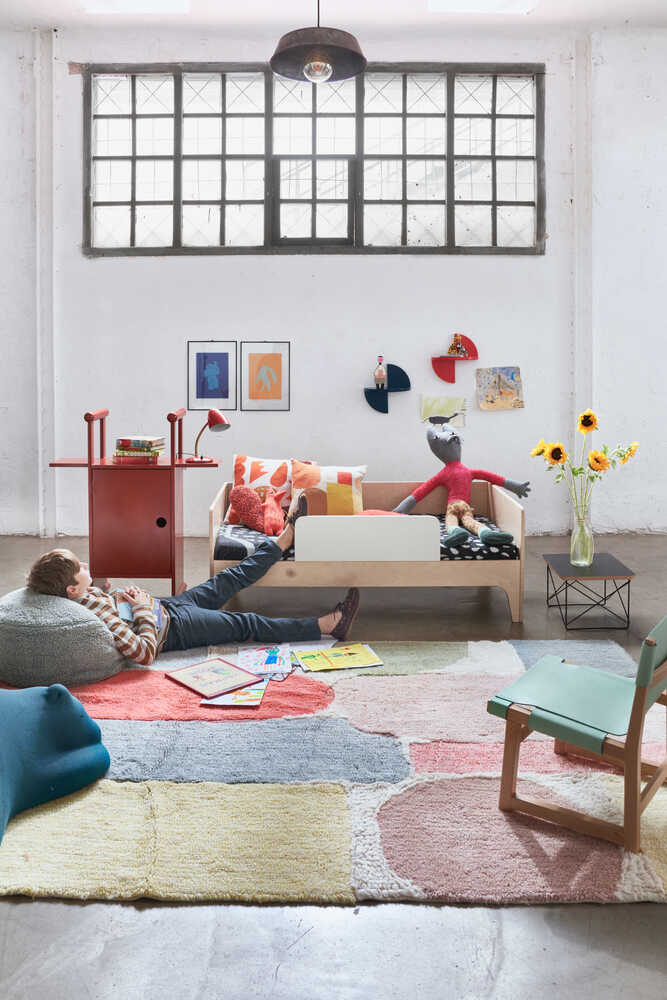 Wollteppich Abstract