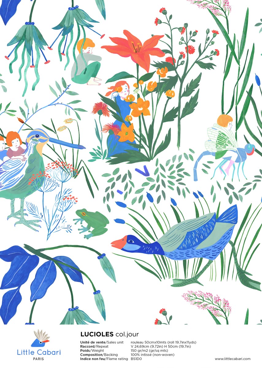 Little Cabari: Tapete FIREFLIES, Tag