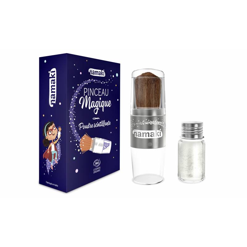 Namaki Bio magischer Pinsel mit glänzendem Puder, Silver