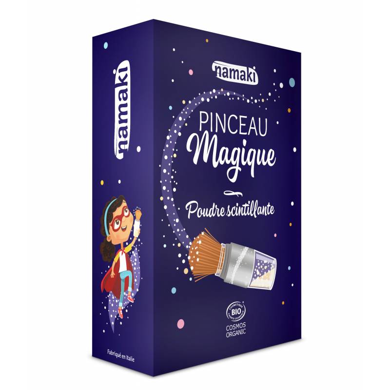 Namaki Bio magischer Pinsel mit glänzendem Puder, Silver