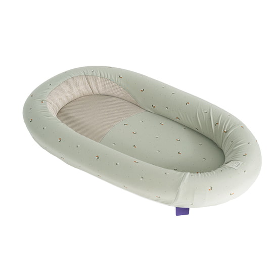 Träumeland Babynest HOME Air Fiore grün