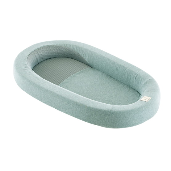 Träumeland HOME Air baby nest green mottled