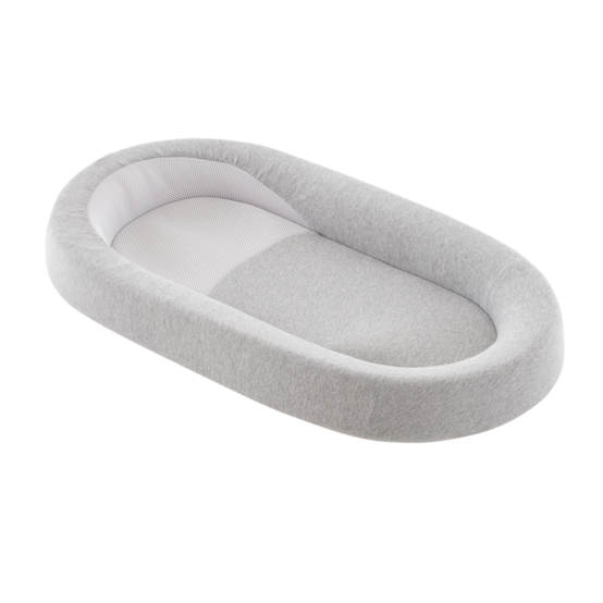 Träumeland Babynest HOME Air grau meliert