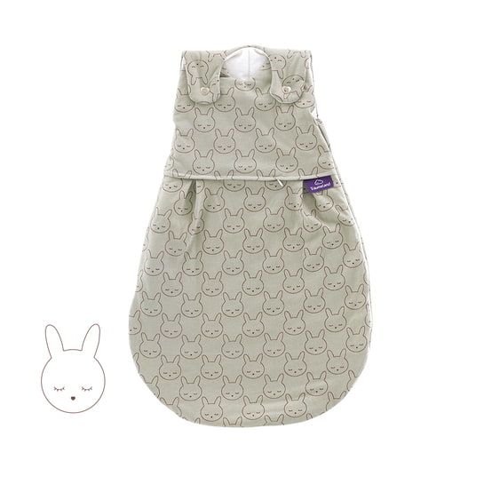 Träumeland Ganzjahres-Schlafsack LIEBMICH Kuschelhase grün