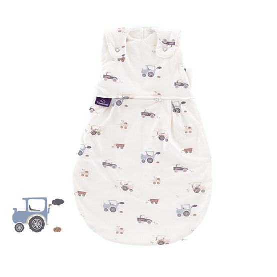 Träumeland Sac de couchage toutes saisons LIEBMICH Little Farm bleu