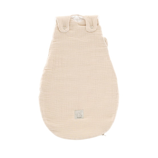 Träumeland Sac de couchage toutes saisons coton-mousseline beige