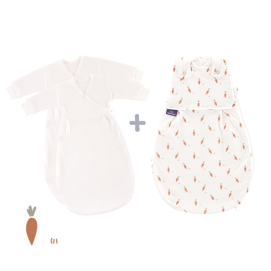 Träumeland Ganzjahres-Schlafsack LIEBMICH 3tlg. Set Carota