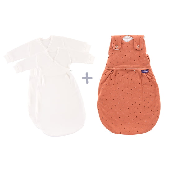 Träumeland sacco a pelo per tutte le stagioni LIEBMICH set da 3 pezzi Moon rust