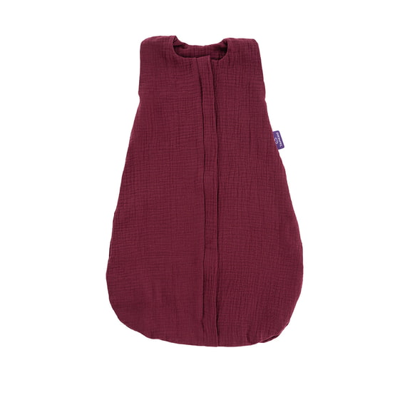 Träumeland Sommer-Schlafsack Baumwoll-Musselin beerenrot