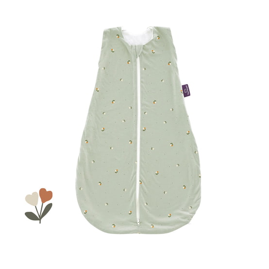 Träumeland Sommer-Schlafsack TENCEL Fiore grün