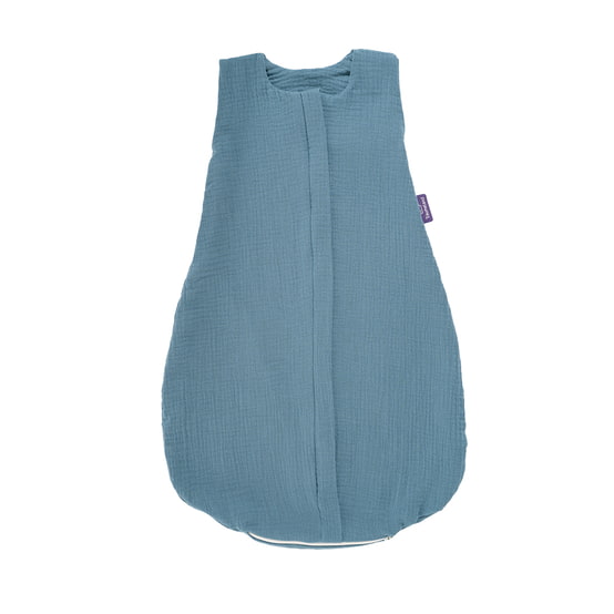 Träumeland summer sleeping bag cotton muslin jeans blue