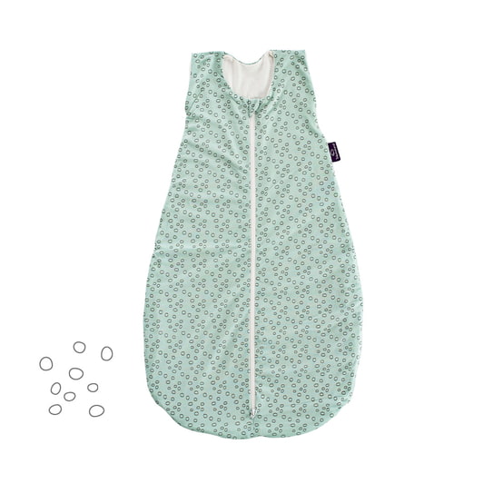 Träumeland Sommer-Schlafsack TENCEL Kreise mint