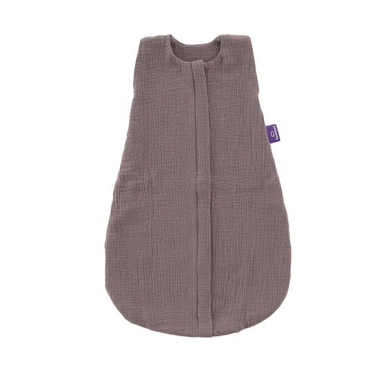 Träumeland summer sleeping bag cotton muslin chocolate plum