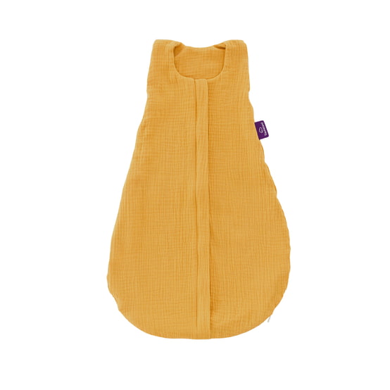 Träumeland Sommer-Schlafsack Baumwoll-Musselin senfgelb