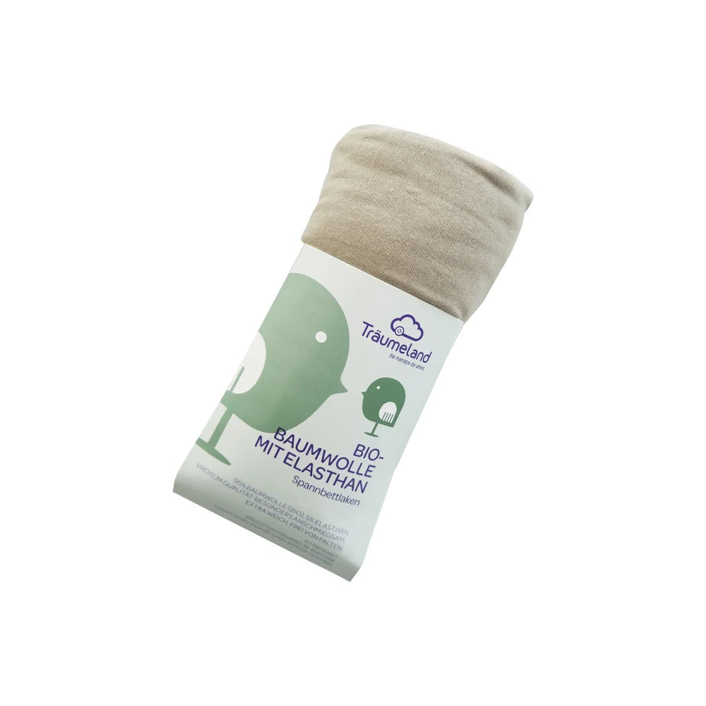 Träumeland fitted sheet organic cotton with elastane anthracite
