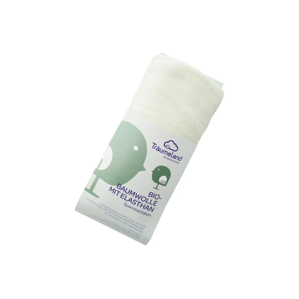 Träumeland Spannbettlaken Bio-Baumwolle mit Elasthan mint