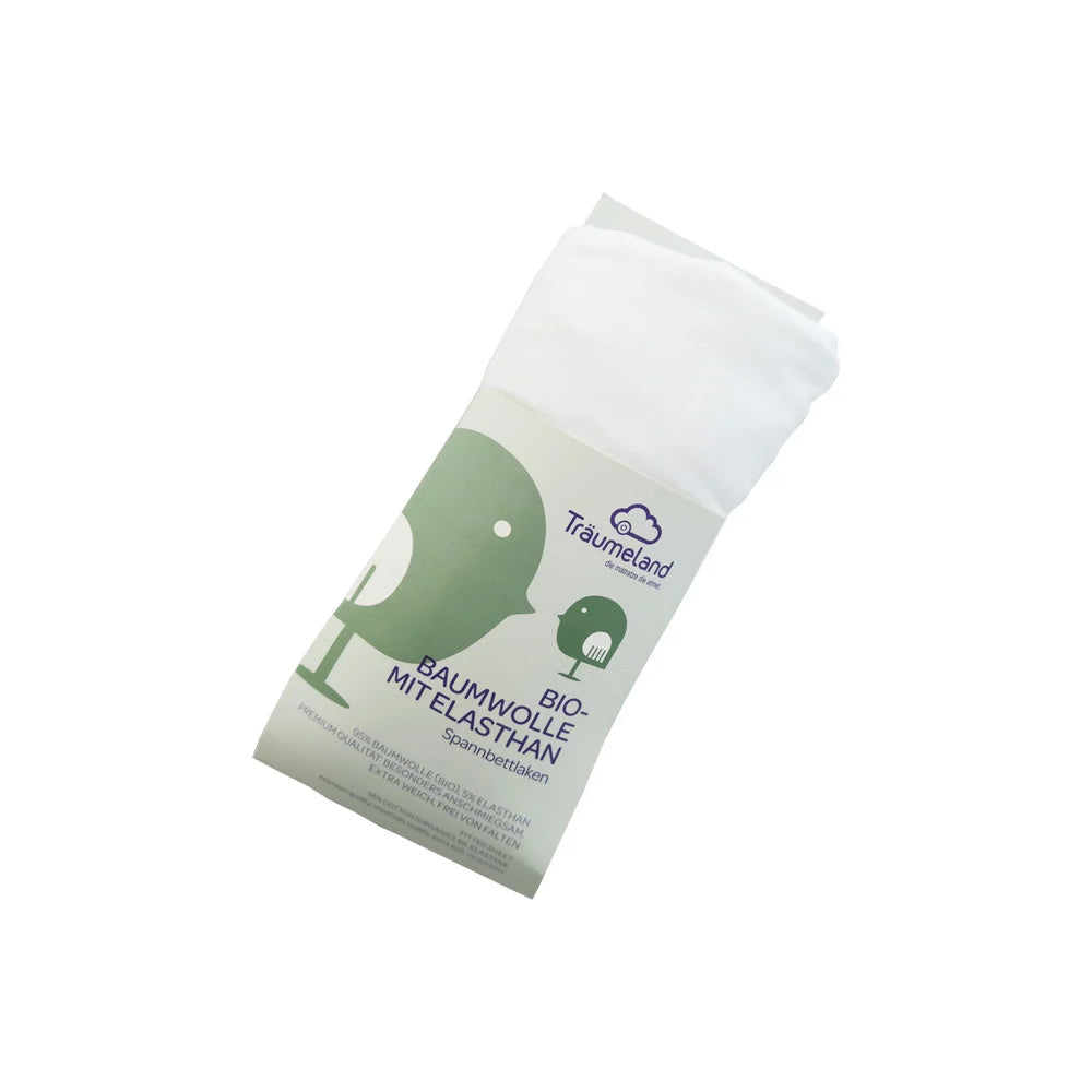 Träumeland fitted sheet organic cotton with elastane white