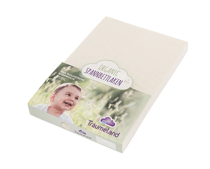 Drap-housse Träumeland Organic blanc naturel
