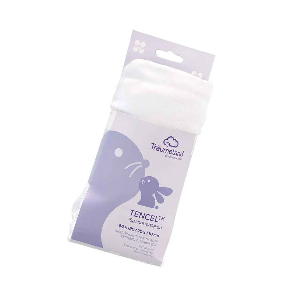 Träumeland fitted sheet Tencel white
