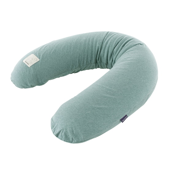 Träumeland coussin d'allaitement élastique vert chiné