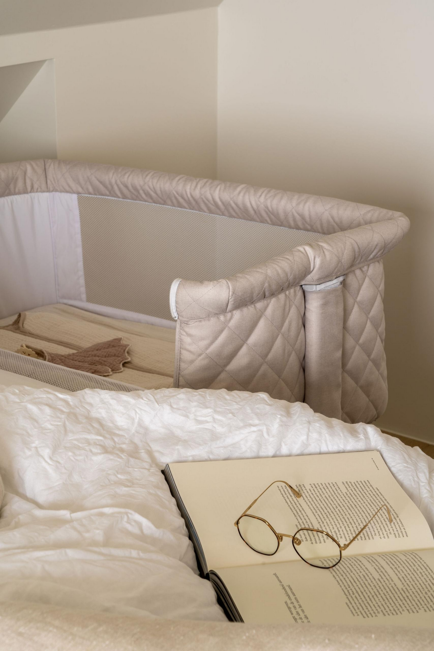 Quax Beistellbett Side-by-Side Natural