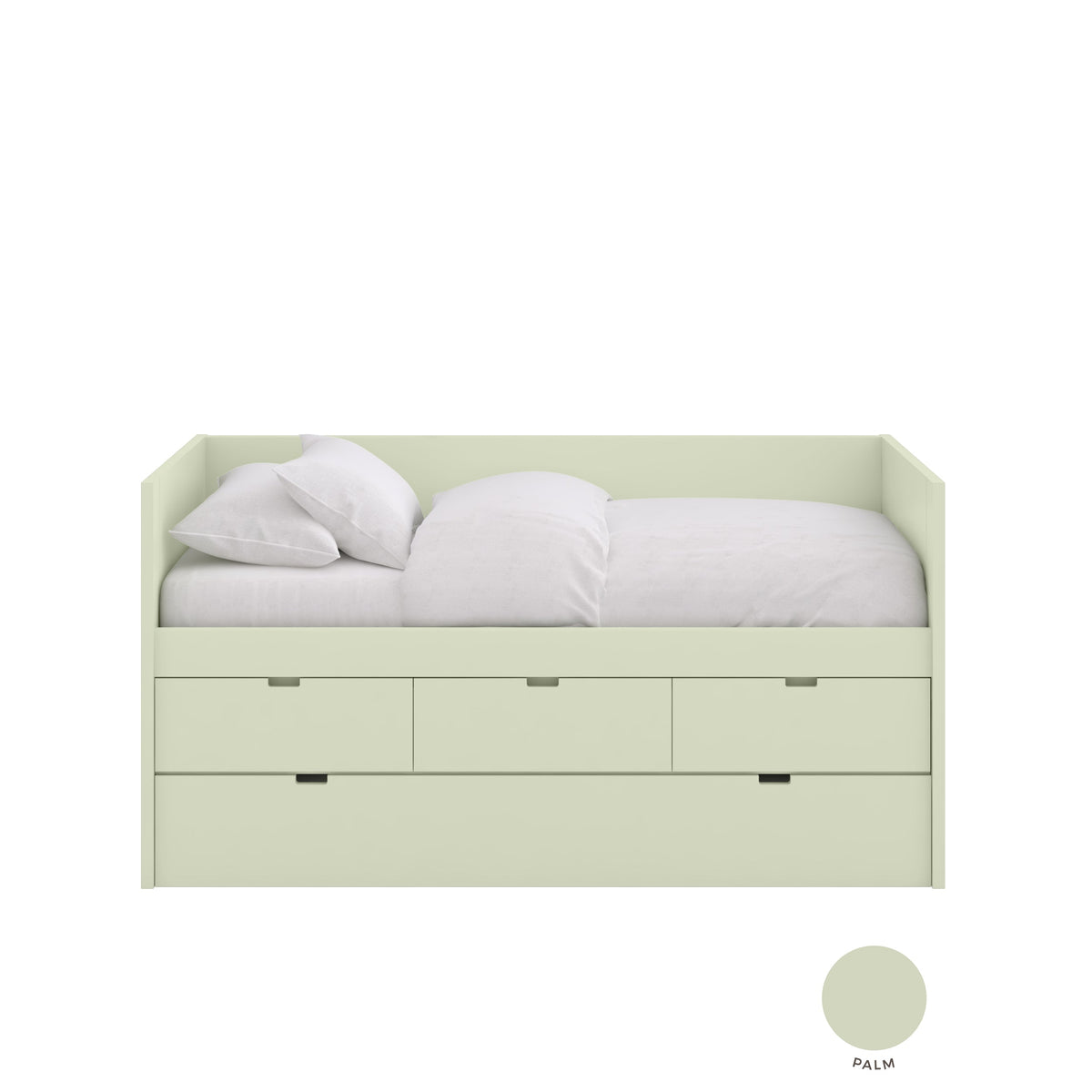 Muba Design block pull-out bed with frieze