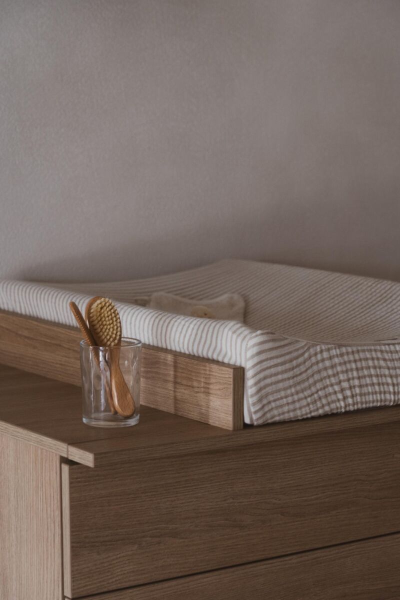 Quax Natural reversible changing mat cover Stripes