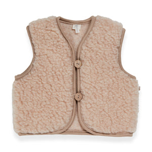 Quax Teddy-weste 3 6M 100% Merino Wool Nutmeg