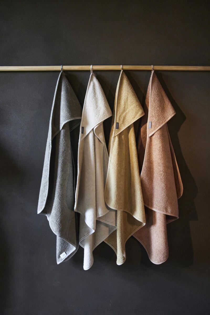 Serviette de bain à capuche Quax avec gant de toilette