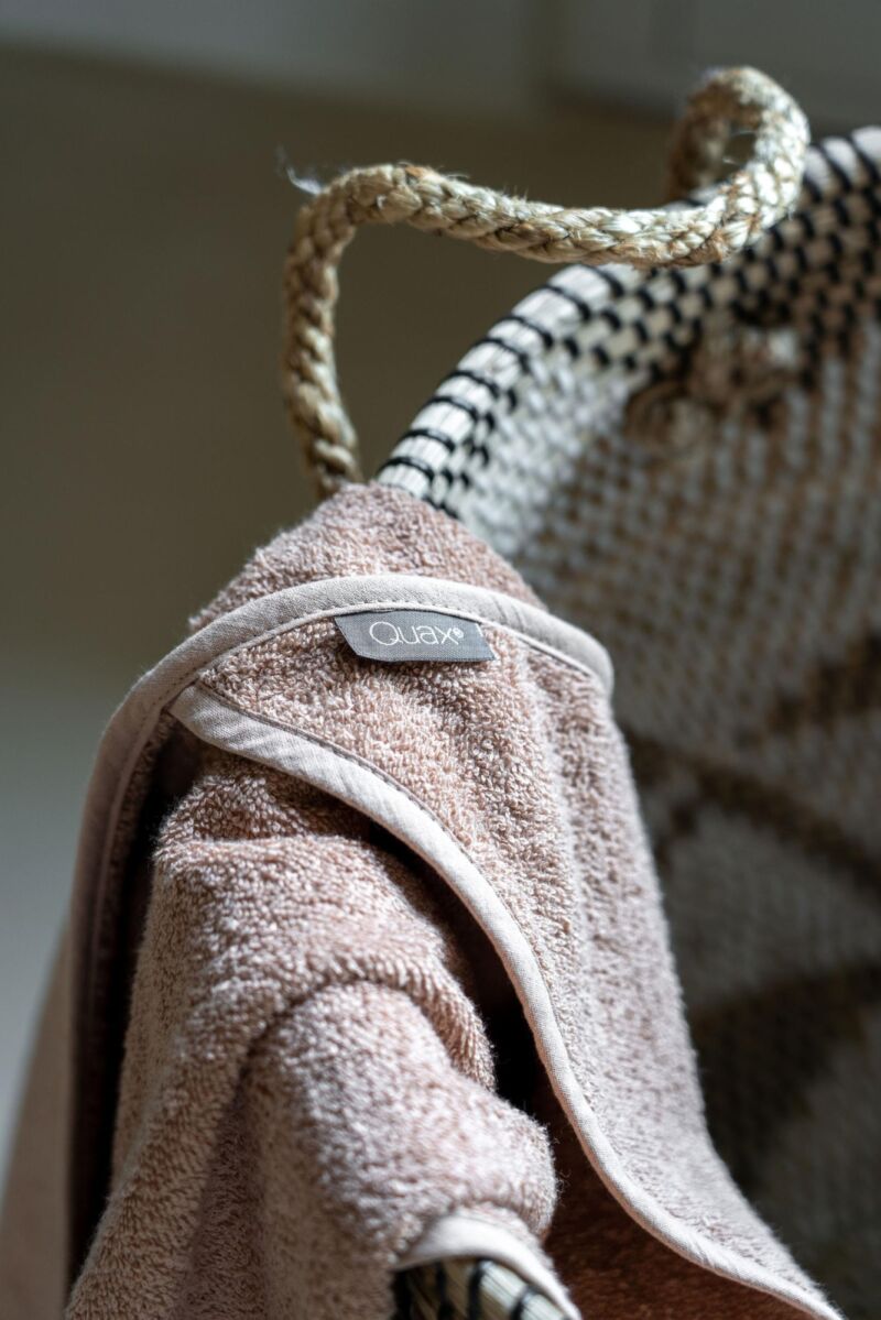 Serviette de bain à capuche Quax avec gant de toilette