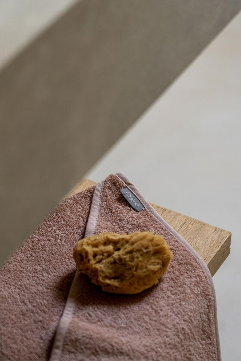 Serviette de bain à capuche Quax avec gant de toilette