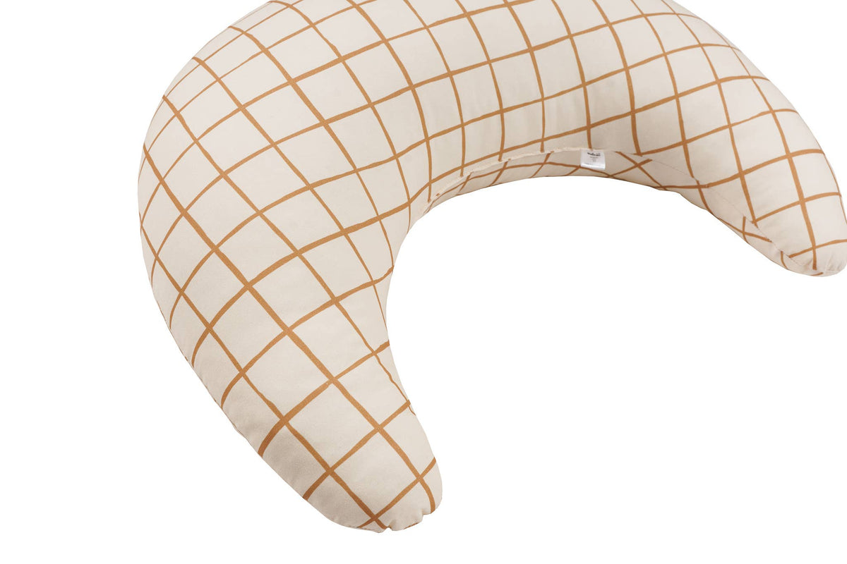 Malomi Kids nursing cushion with camel check pattern