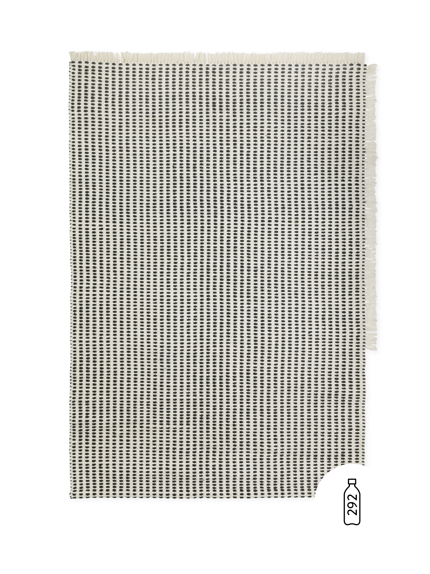Ferm Living Way Teppich - Off-whitehite/Blue