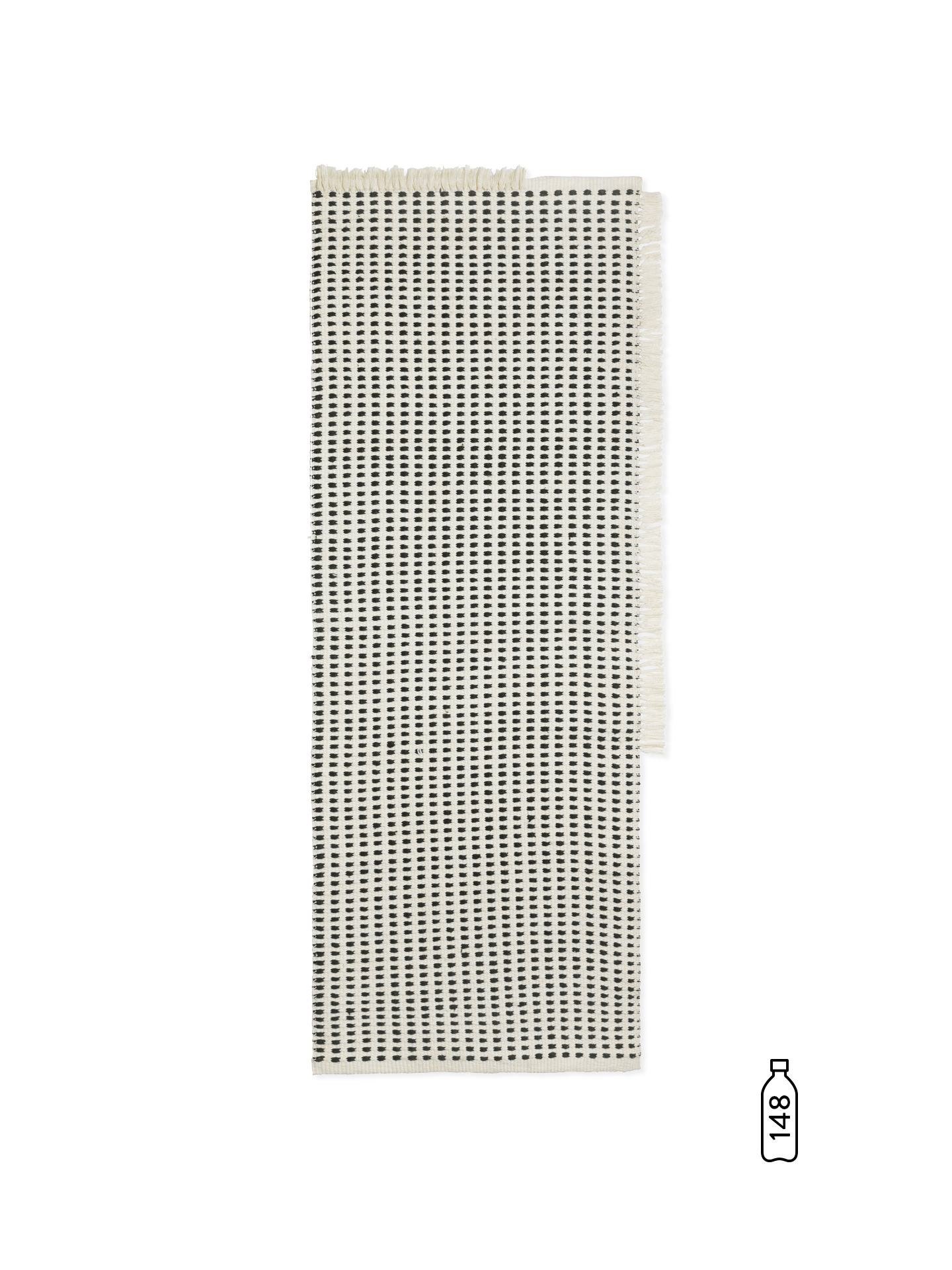 Ferm Living Way Runner - Off-whitehite/Blue