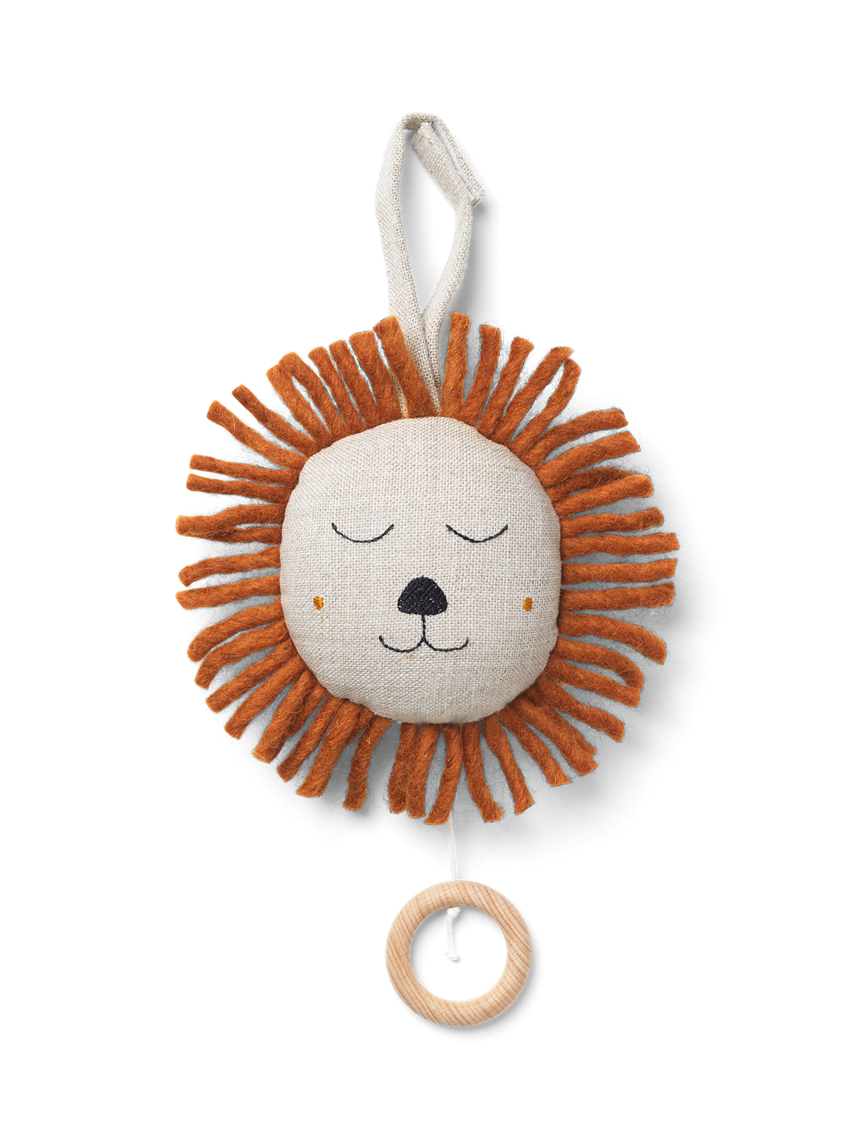 Ferm Living Mobile musical Lion - Natural
