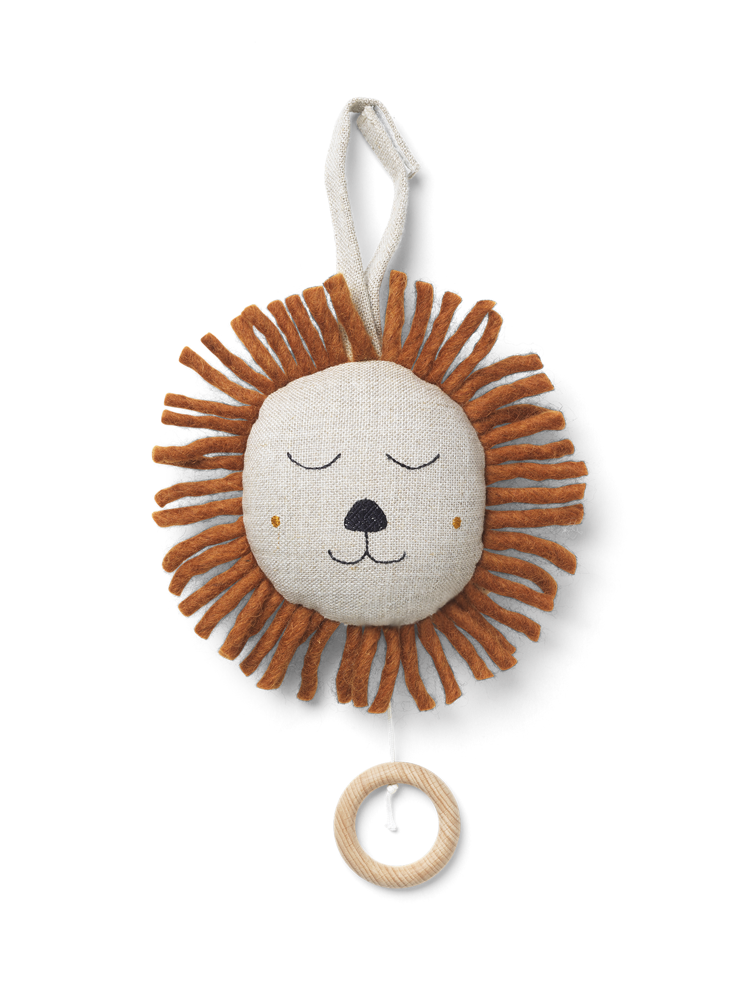 Ferm Living Mobile musical Lion - Natural