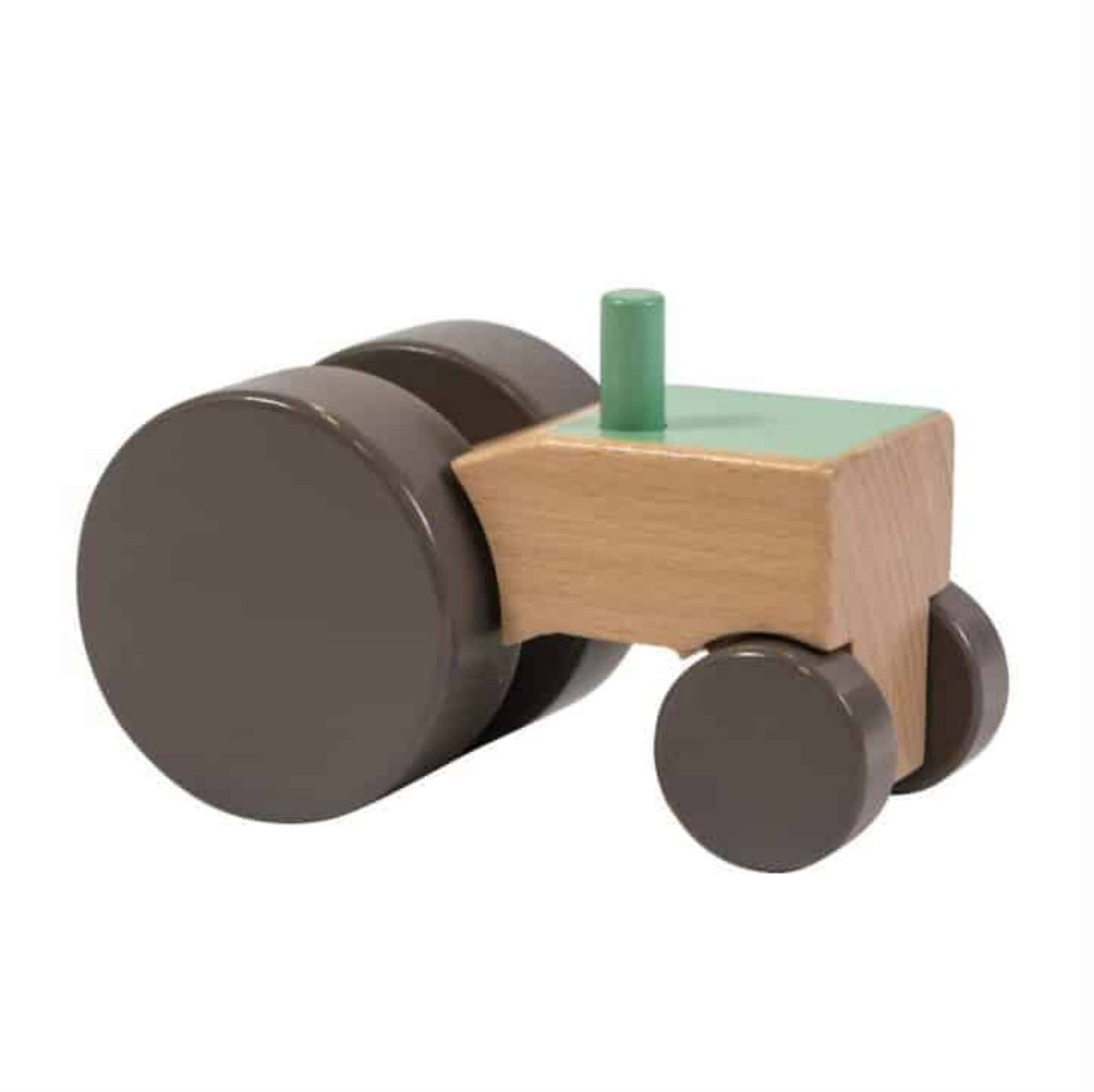 Sebra wooden tractor green