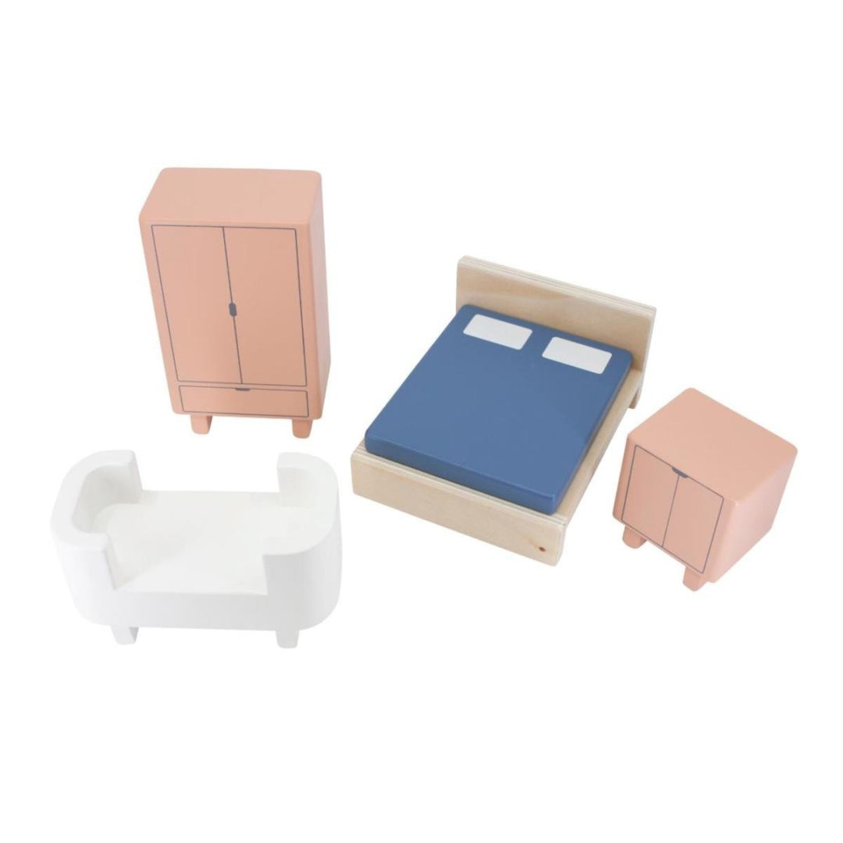 Camera da letto Sebra per la casa delle bambole Sebra