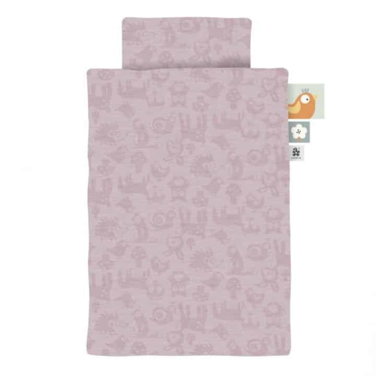 Sebra linge de lit, bébé, imprimé Forest Blossom Pink